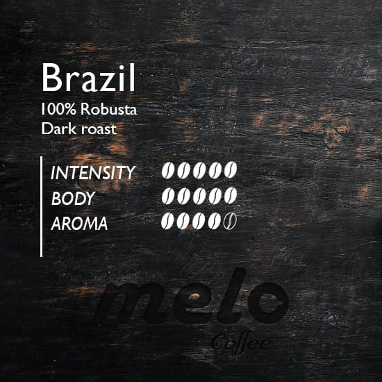 brazil robusta dark roast coffee bean