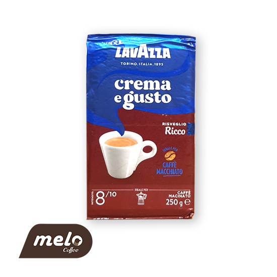 قهوه لاوازا مدل crema Gusto ricco (آسیاب ۲۵۰ گرمی)