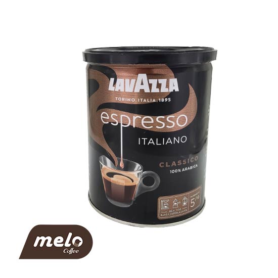 خرید اینترنتی قهوه لاوازا مشکی espresso(قوطی ۲۵۰ گرمی)