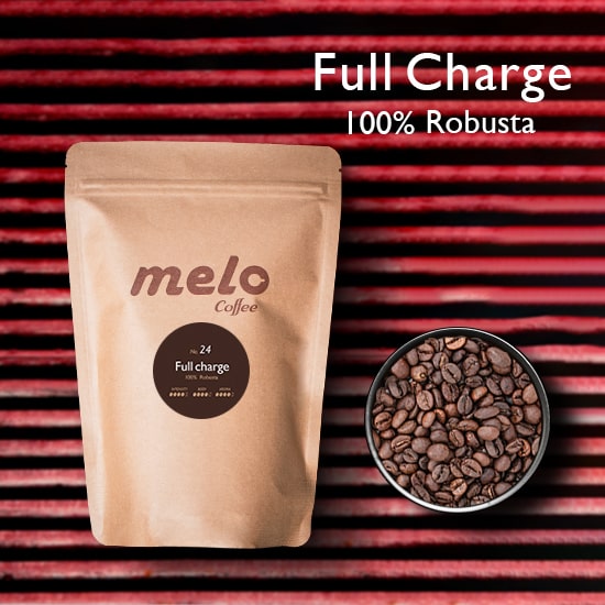 قهوه ۱۰۰ درصد روبوستا Full Charge ملو (دان 250 گرمی) - قهوه ملو