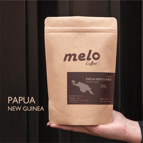 خرید دان قهوه پاپوا گینه نو لیمیتد (200 گرمی) - قهوه ملو