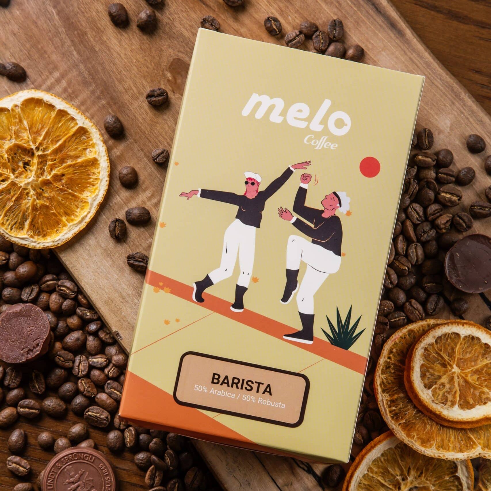 قهوه ملو مدل 50 درصد عربیکا 50 درصد روبوستا Barista