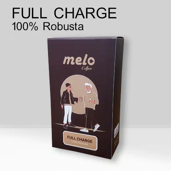 قهوه ملو مدل ۱۰۰ درصد روبوستا Full Charge (250 گرمی)